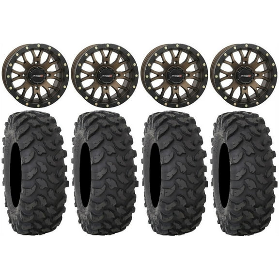 System 3 ST-3 Bronze 15" Wheels 32" XTR370 Tires Polaris RZR XP 1000 / PRO XP / Ranger XP 900/1000