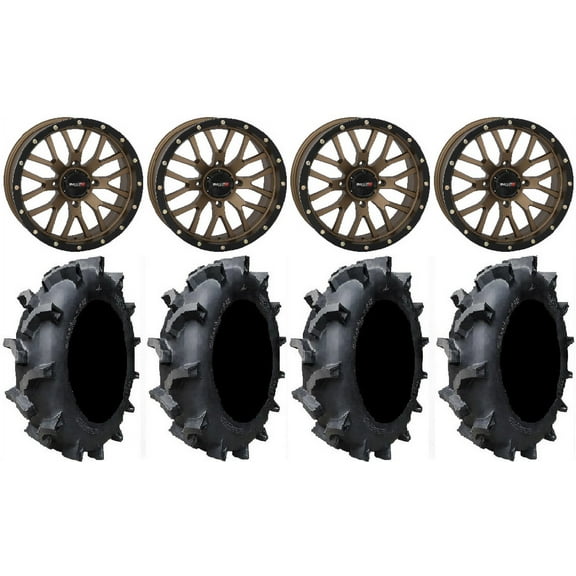 System 3 ST-3 Bronze 18" Wheels 35" Interforce 628 Tires Can-Am Commander Maverick Renegade Outlander Defender