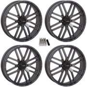 System 3 ST-3 Gunmetal UTV Wheels 24 Kawasaki Mule Pro FXT