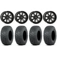 thumbnail image 1 of System 3 ST-4 14" Wheels Black 28" Terra Hook Tires Yamaha Viking Wolverine YXZ1000R CFMoto ZForce 950 UForce 1000, 1 of 4