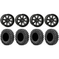 thumbnail image 1 of System 3 ST-4 Black 14" Wheels 27" MotoRavage Tires Can-Am Maverick X3 / Honda Pioneer 1000 / Talon, 1 of 4