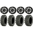 thumbnail image 1 of System 3 ST-4 Black 14" Wheels 27" Mud Lite XTR Tires Honda Pioneer, 1 of 4