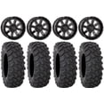thumbnail image 1 of System 3 ST-4 Black 14" Wheels 27" XTR370 Tires Kawasaki Teryx Mule, 1 of 5