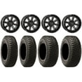 thumbnail image 1 of System 3 ST-4 Black 14" Wheels 29" BFG KM3 Tires Kawasaki Teryx Mule, 1 of 5