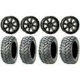 thumbnail image 1 of System 3 ST-4 Black 14" Wheels 29" Ceros Tires Kawasaki Mule Pro FXT, 1 of 4