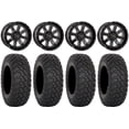 thumbnail image 1 of System 3 ST-4 Black 14" Wheels 30" RT320 Tires Sportsman RZR Ranger, 1 of 4