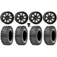 thumbnail image 1 of System 3 ST-4 Black 14" Wheels 30" Roxxzilla 396 Tires Can-Am Maverick X3 / Honda Pioneer 1000 / Talon, 1 of 4