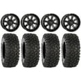 thumbnail image 1 of System 3 ST-4 Black 14" Wheels 30" XC450 Tires Kawasaki Mule Pro FXT, 1 of 4