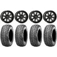 thumbnail image 1 of System 3 ST-4 Black 14" Wheels 32" Liberty Tires Sportsman RZR Ranger, 1 of 4