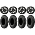 thumbnail image 1 of System 3 ST-4 Black 14" Wheels 32" MotoRally Tires Yamaha Viking Wolverine YXZ1000R CFMoto ZForce 950 UForce 1000, 1 of 4