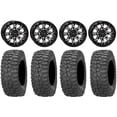 thumbnail image 1 of System 3 ST-6 14" Wheels Black 28" Rock-A-Billy Tires Kawasaki Mule Pro FXT, 1 of 4