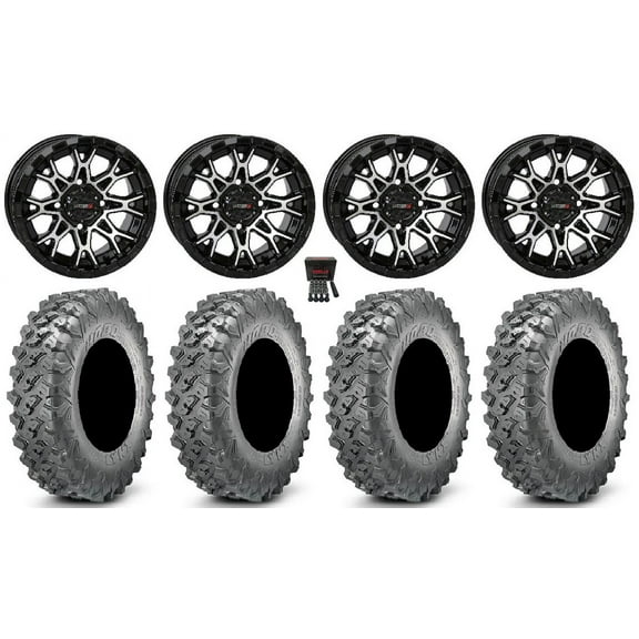 System 3 ST-6 14" Wheels Black 30" Lynx SXS Tires Polaris RZR XP 1000 / PRO XP / Ranger XP 900/1000