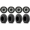 thumbnail image 1 of System 3 ST-6 14" Wheels Black 30" MotoVator Tires Sportsman RZR Ranger, 1 of 4