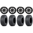 thumbnail image 1 of System 3 ST-6 14" Wheels Black 30" Terra Hook Tires Kawasaki Teryx Mule, 1 of 4