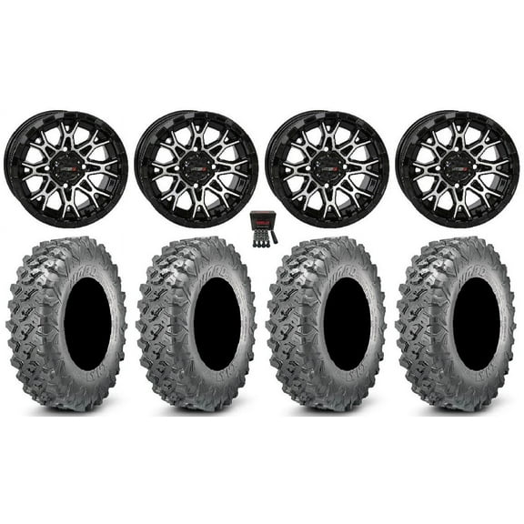 System 3 ST-6 14" Wheels Black 32" Lynx SXS Tires Polaris RZR XP 1000 / PRO XP / Ranger XP 900/1000