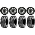 thumbnail image 1 of System 3 ST-6 14" Wheels Black 32" Rampage Tires Can-Am Commander Maverick Renegade Outlander Defender, 1 of 4