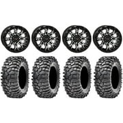 System 3 ST-6 14" Wheels Black 32" Roxxzilla 396 Tires Can-Am Maverick X3 / Honda Pioneer 1000 / Talon