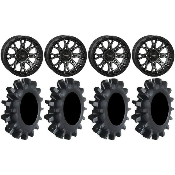 System 3 ST-6 14" Wheels Dark Tint 30" Interforce II Tires Sportsman RZR Ranger