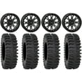 thumbnail image 1 of System 3 ST-6 14" Wheels Dark Tint 30" XT400 Tires Kawasaki Teryx Mule, 1 of 4