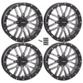 thumbnail image 1 of System 3 ST3 Grey 20x6.50 4/137 4+2.5 UTV SXS Wheel - Black Lug Nuts 4, 1 of 1