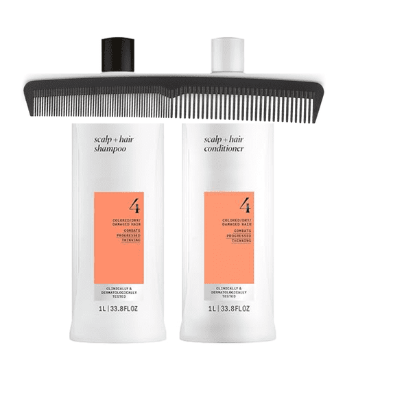 System 4 Cleanser Shampoo and Conditioner for Normal - Thin Hair Duo Set 33.8 oz / with COMB