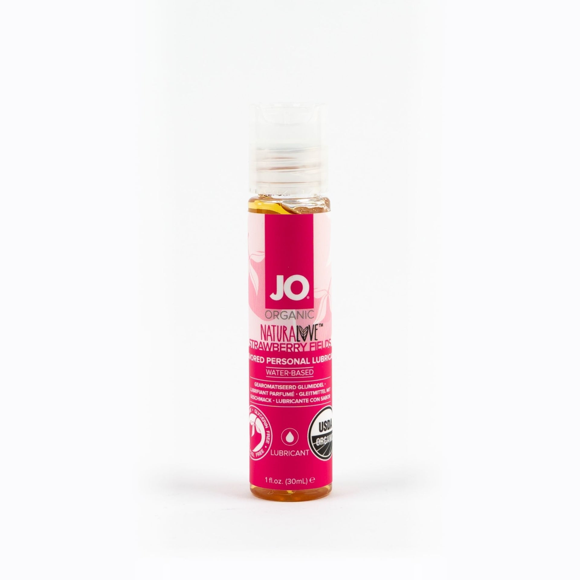 System JO,JO Flavored Naturalove USDA Organic Water Based Personal Lubricant,  Strawberry Fields 4 oz,Gel - Walmart.com