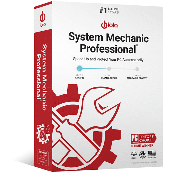System Mechanic Professional, 10 Users, 1 Year for Windows Only (Digital Download)