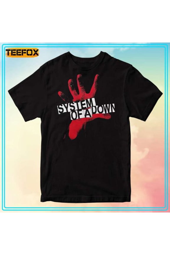 System Of A Down Red Hand Unisex T-Shirt