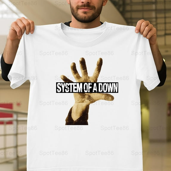 System Of A Down Toxicity Hand Vintage Retro Nu Metal Band Graphic G282 Unisex T-Shirt, Up to Size 5XL