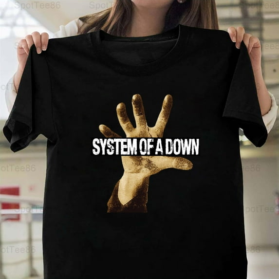 System Of A Down Toxicity Hand Vintage Retro Nu Metal Band Graphic G282 Unisex T-Shirt, Up to Size 5XL