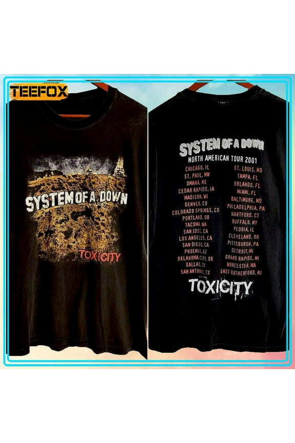 System Of A Down Toxicity Tour SOAD T-Shirt