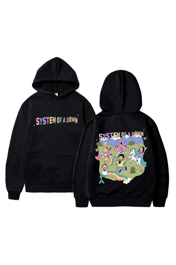 System Of A Down Unisex Fleece Hoodie - Casual Streetwear Pullover for Men & Women