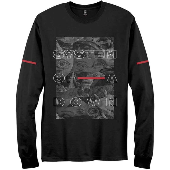 System Of A Down Unisex Long Sleeve T-Shirt Eye Collage (X-Large)