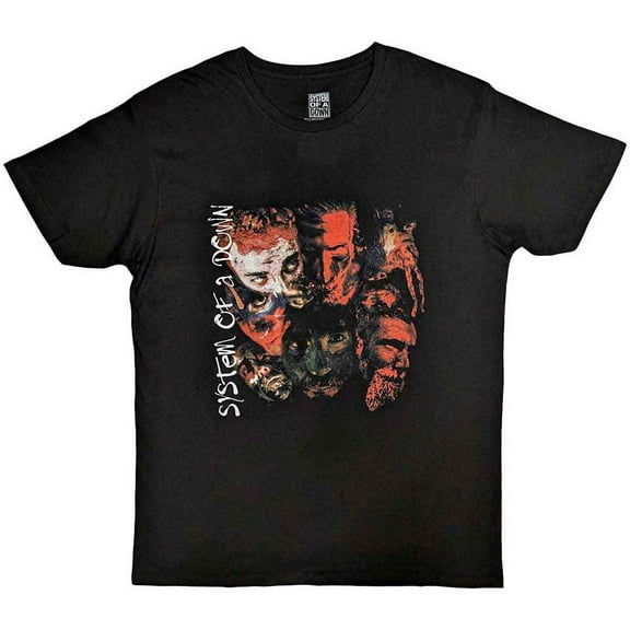 System Of A Down Unisex T-Shirt: Painted Faces (Large)