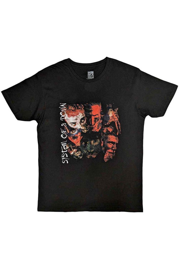 System Of A Down Unisex T-Shirt: Painted Faces (Large)