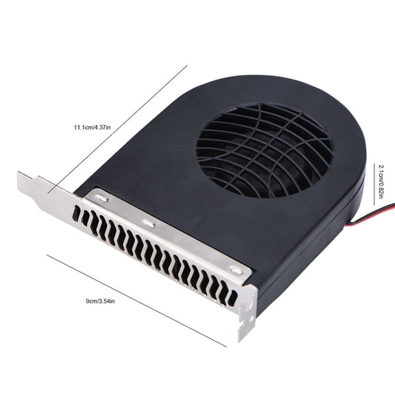 System PCI Exhaust Fan, Powerful Cooling For Computer Cases Expansion Cards, 12V