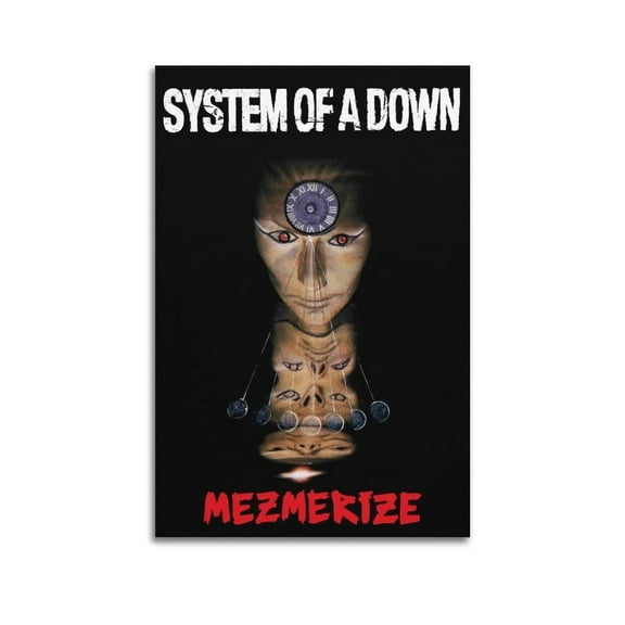 System of A Down Poster Mezmerize Album Music Poster Posters for Room Aesthetic Poster Canvas Wall Art Posters Bedroom Painting Unframed 12x18inch(30x45cm)