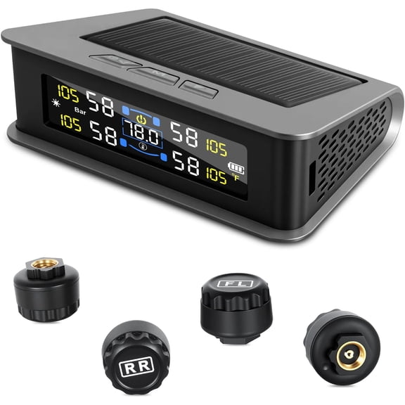 System, RV   System with Solar Charge    Real-Time Display 2025     system Interior Temperature Display for Rv Suv