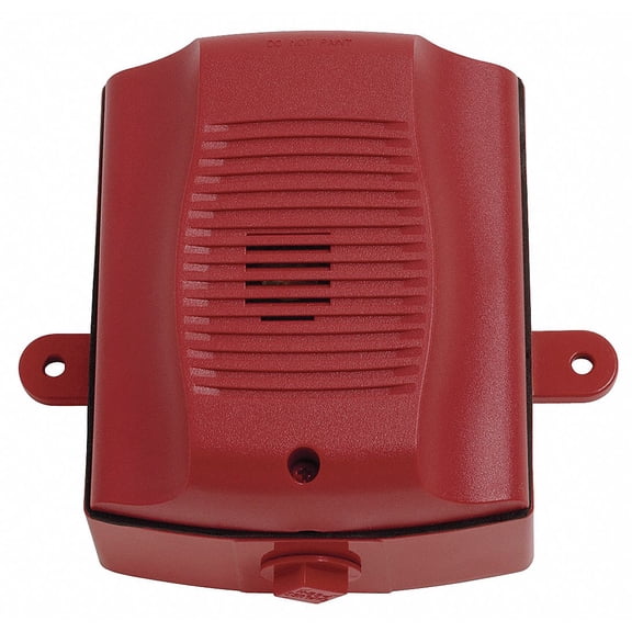 System Sensor HRK Outdoor Selectacble Horn, Weatherproof, Red, 12/24Vdc