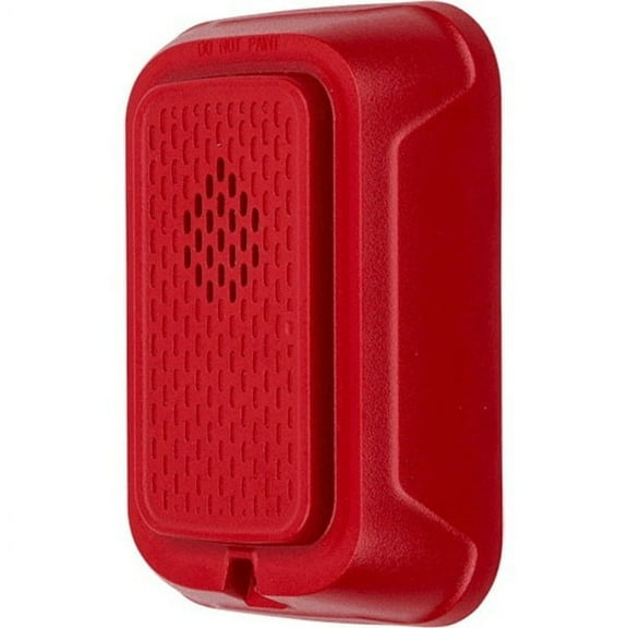 System Sensor Horn,Marked Fire,Red HRL