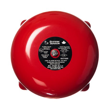 System Sensor SSV120-6 - Bell 6" 120VAC