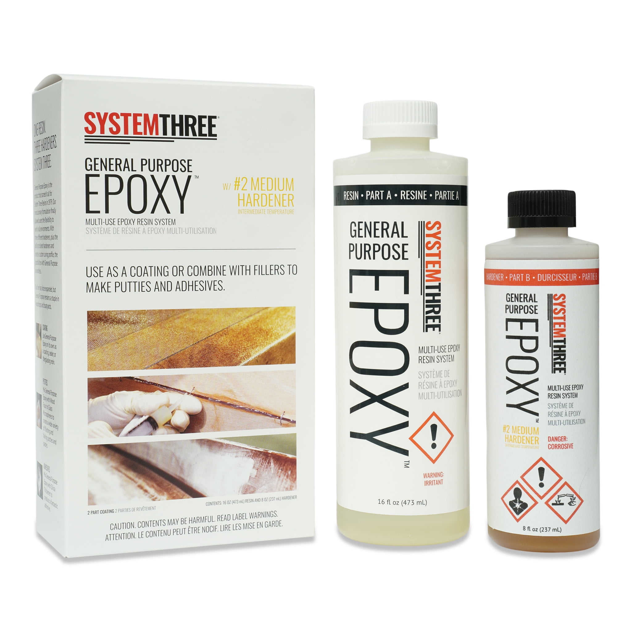 Medium Amber General Purpose Epoxy Resin Kit with Hardener