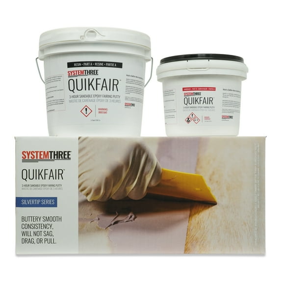 System Three QuikFair Epoxy Fairing Putty, 1.5 Gallon Kit