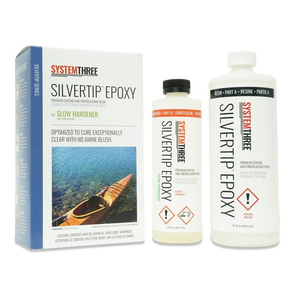 System Three SilverTip Epoxy with Slow Hardener, 1.5-Quart
