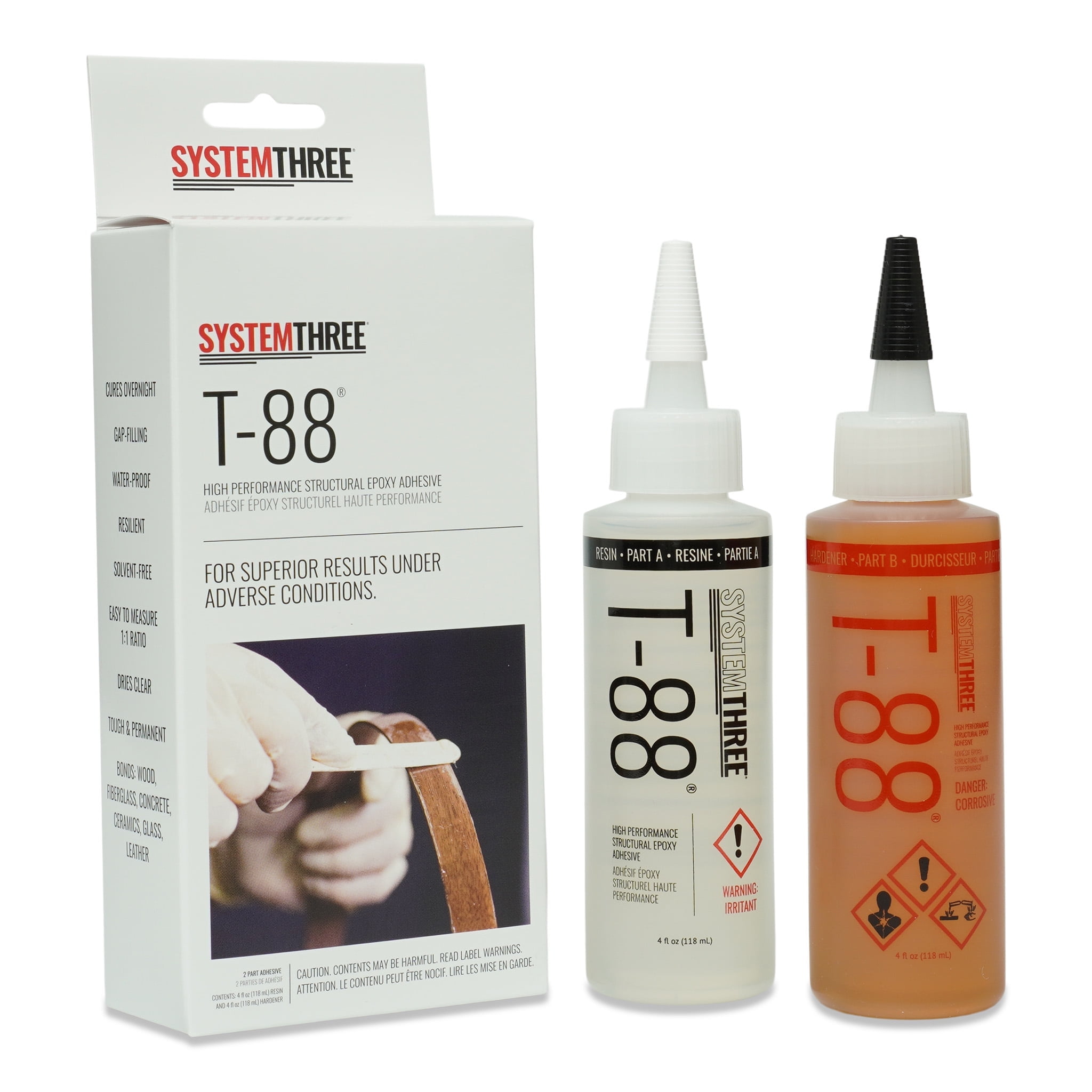 System Three T-88 Epoxy Adhesive, 1/2 Pint Kit - Walmart.com