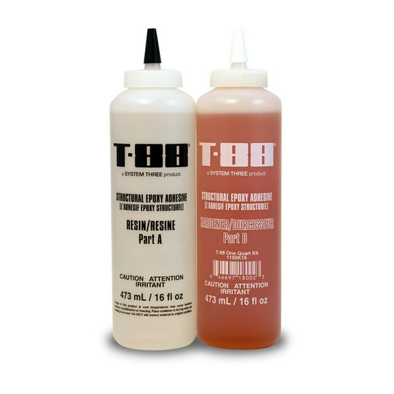 System Three T-88 Epoxy Adhesive, 1 Quart Kit