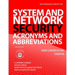 System and Network Security Acronyms and Abbreviations