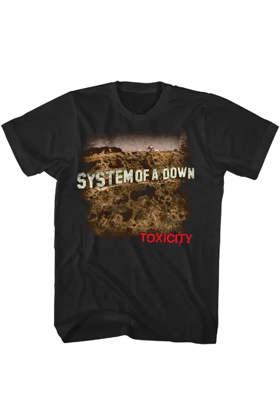 System of a Down Toxicity T Shirt Mens Rock and Roll Music Band Tee New Black | eBay
