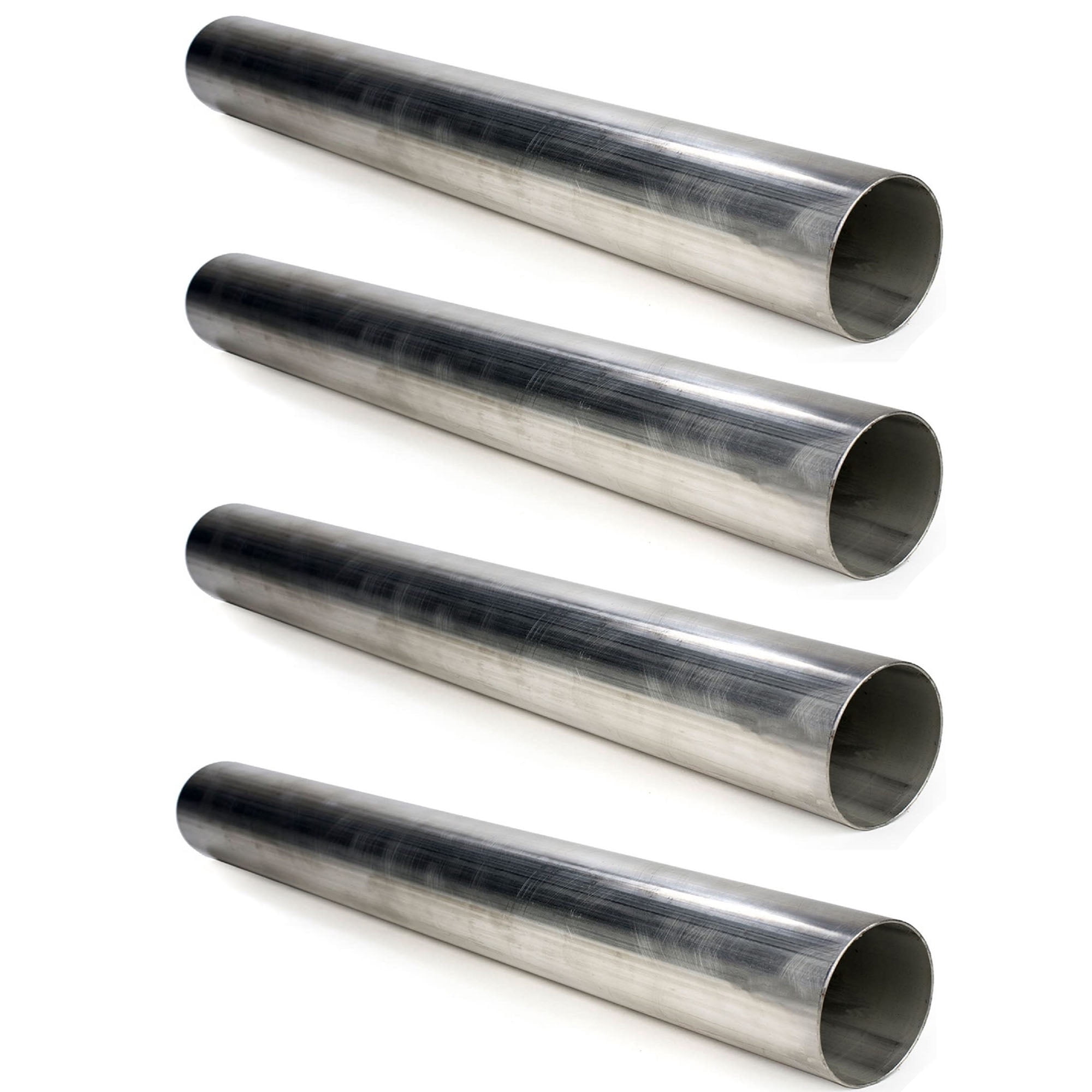 2 Inch 304 Stainless Steel Mandrel Bend Exhaust Tubing - 16 Gauge, 3ft Length, Raw Finish (Made In USA) 3 thumbnail image