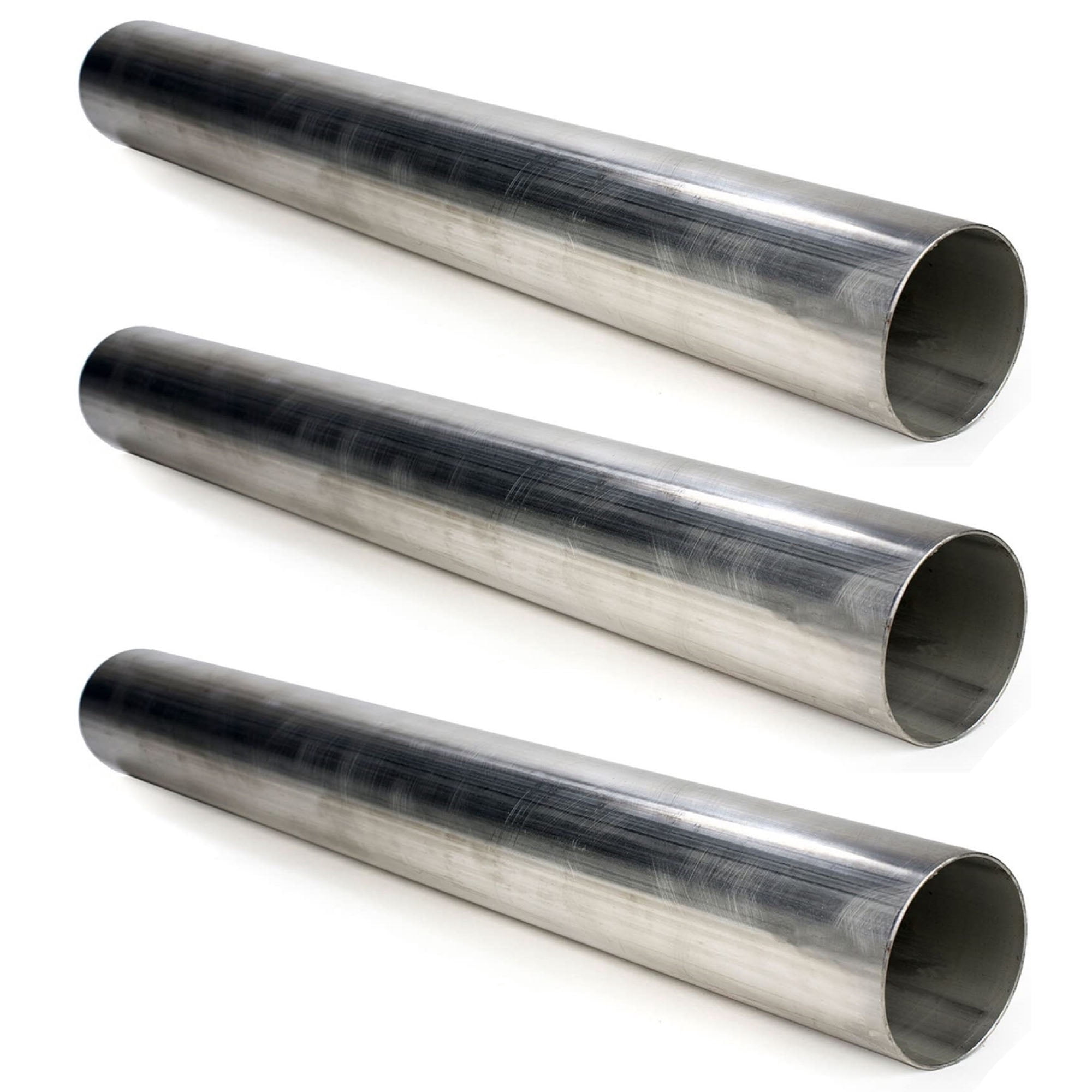 2 Inch 304 Stainless Steel Mandrel Bend Exhaust Tubing - 16 Gauge, 3ft Length, Raw Finish (Made In USA) 2 thumbnail image